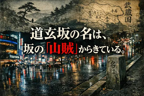 渋谷・道玄坂の「道玄」は、坂に出た山賊の名前だという。