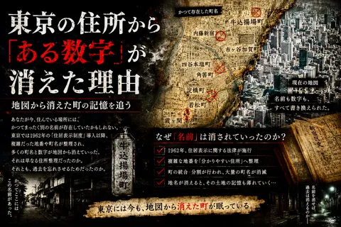 東京の地図から「消された名前」を知っていますか?
