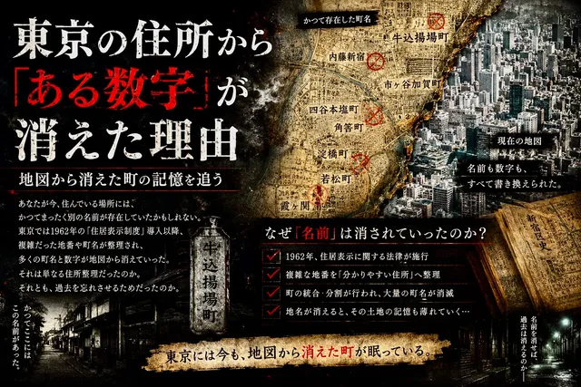 東京の地図から「消された名前」を知っていますか？