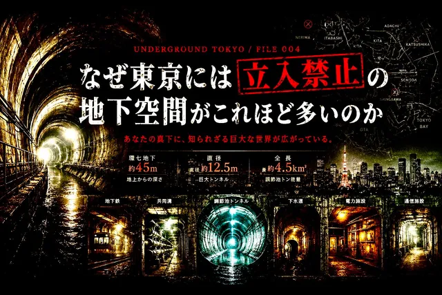 なぜ東京には「立入禁止の地下空間」がこれほど多いのか。