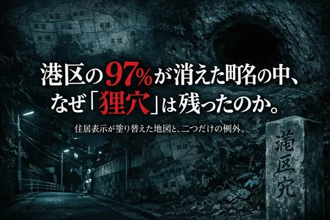 港区の97%が消えた町名の中、なぜ「狸穴」は残ったのか。