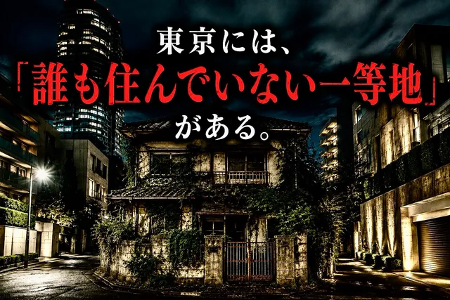 東京には、「誰も住んでいない一等地」がある。