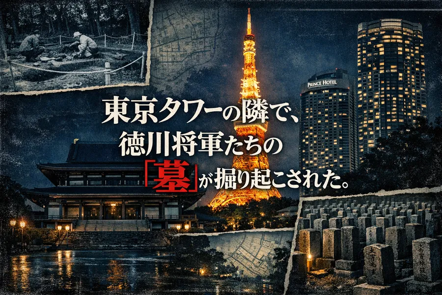 東京タワーができた年、その足元で徳川将軍の墓が掘り起こされた。